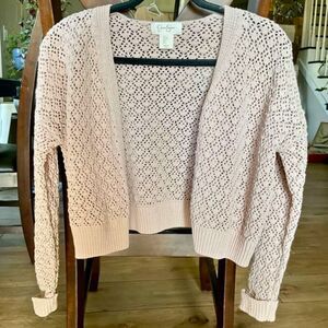 Women's Jessica Simpson Tan Knit Duster Cardigan (S)